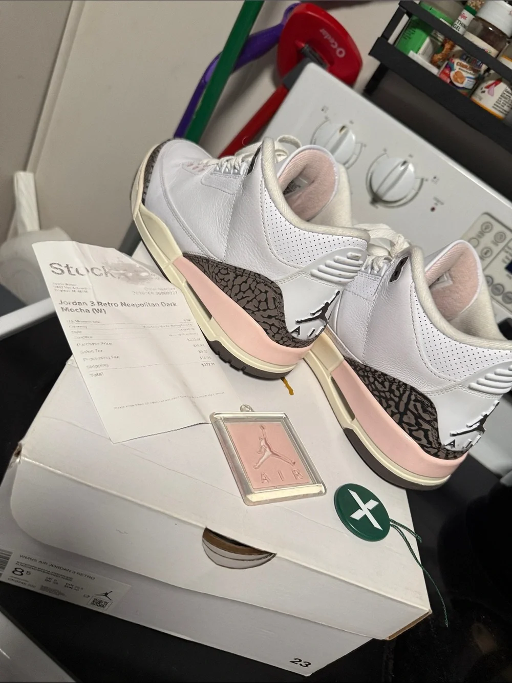 Jordan Women Sneakers with Pink Accents and Animal Print